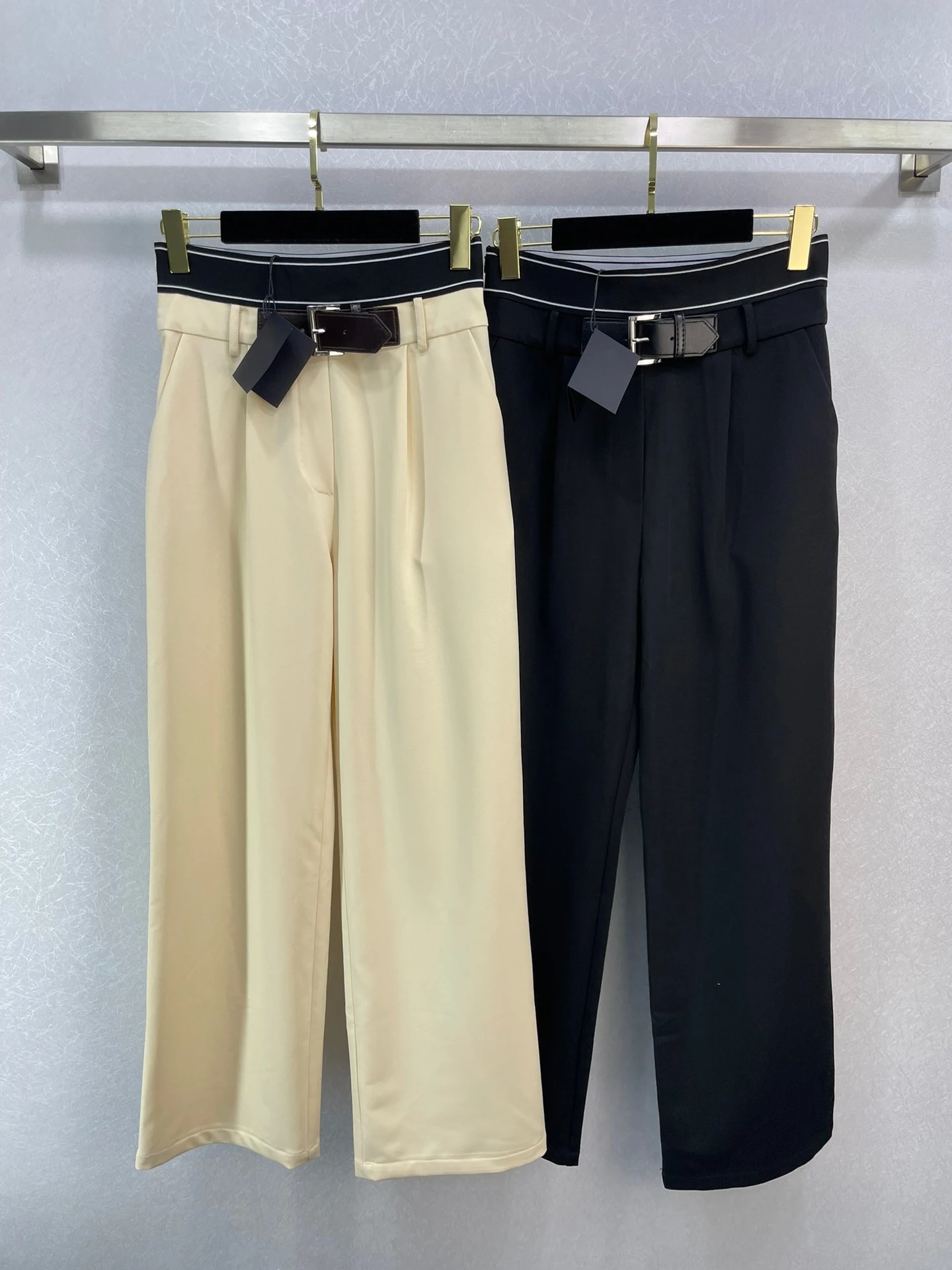 New straight leg pants casual temperament comfortable feel unmatched excellent pocket design casual handsome