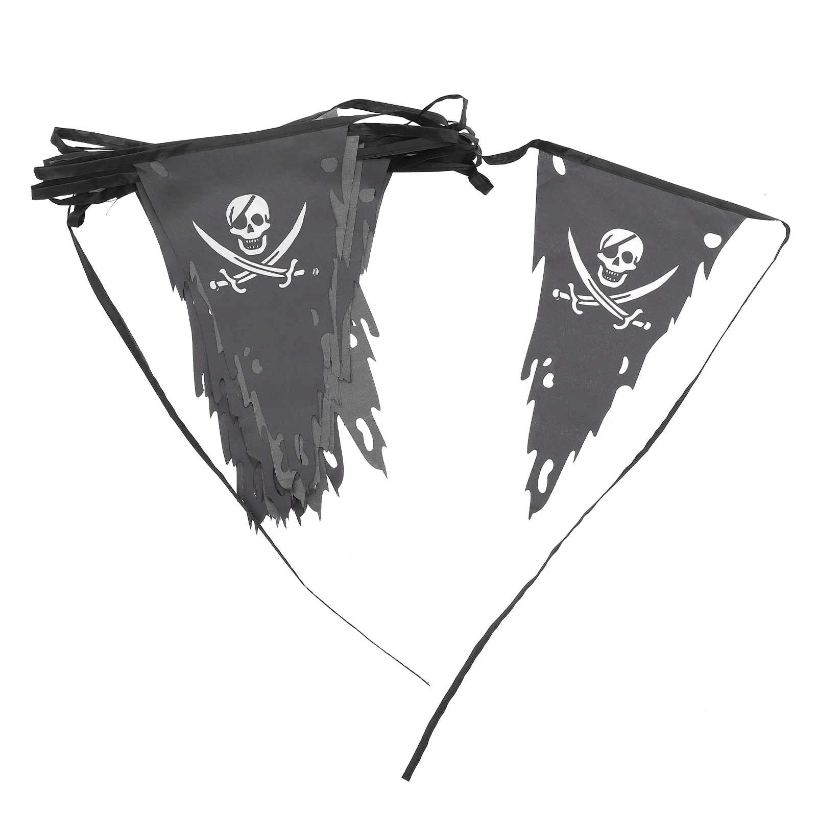 

Flag String Pirate Banner Party Decorations Halloween Theme Hanging Garland Decorative Bunting Banners