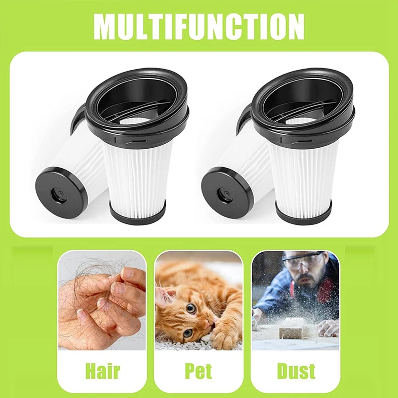 8 фильтров для ручного пылесоса Grundig Vch 9629 9630 9631 фильтр с чистящей щеткой