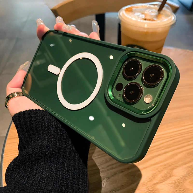 

Transparent Wireless Charging For iPhone 13 12 11 Pro Max Soft Silicone Bumper Shockproof Cover