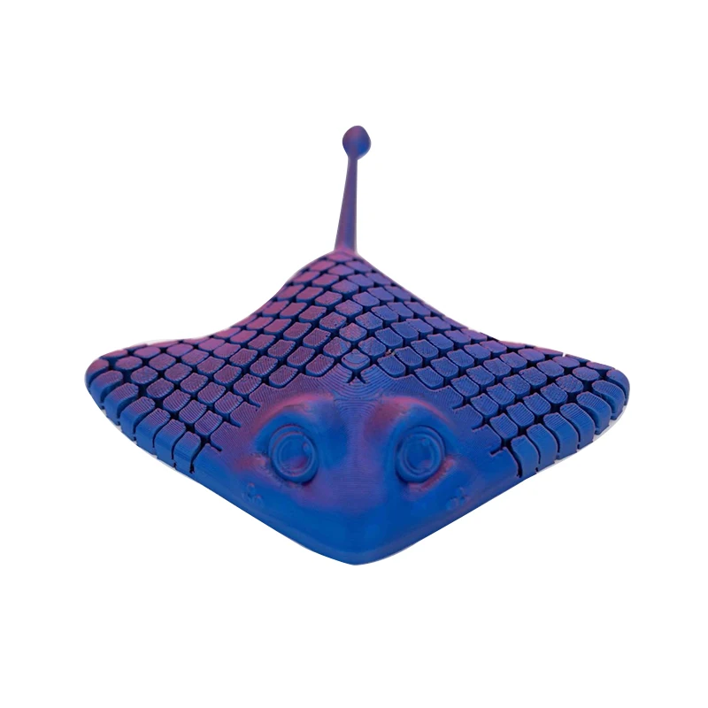 3D-печатные модели лучей милые морские животные такие как лучи Мандта и рыба