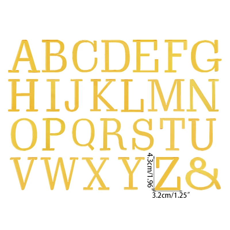 

Золотое акриловое украшение для торта буква YONGSNOW