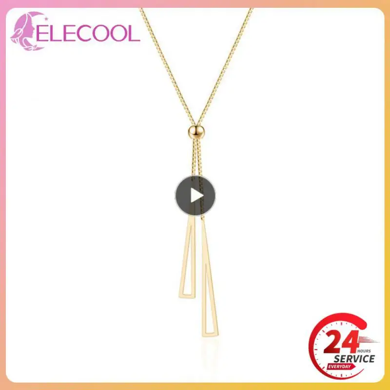 1~10PCS Gold Color Punk Geometric Stainless Steel Necklace For Women 2023 Trend Party Gift Fashion Jewelry