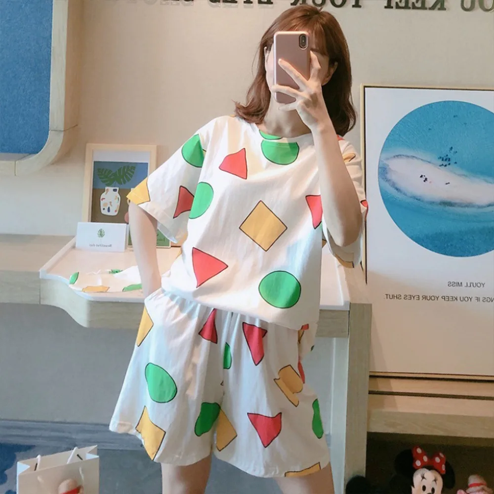 

Женские и брендовые комплекты для дома для пар, пижама без примесей, мужские хлопковые шорты, пижамный комплект, 2021 Пижама, женские пижамы ...