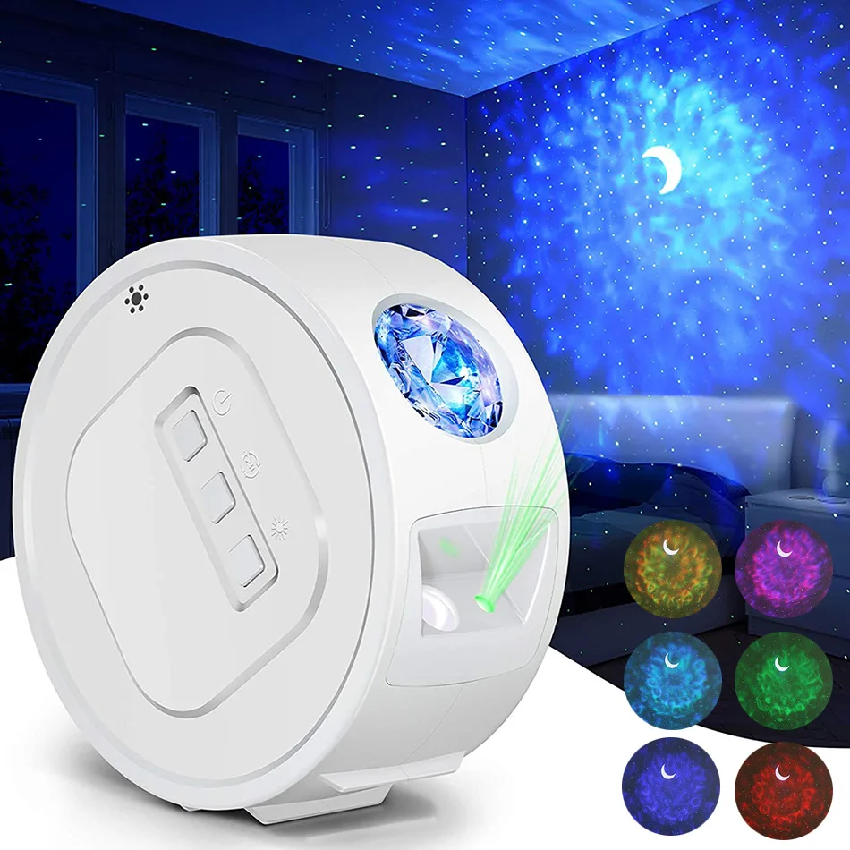 

Starry Sky Projector Galaxy Moon Night Light USB LED Colorful Nebula Lamp Kids Atmosphere Laser RGB Ocean Stars Lamp Ornament