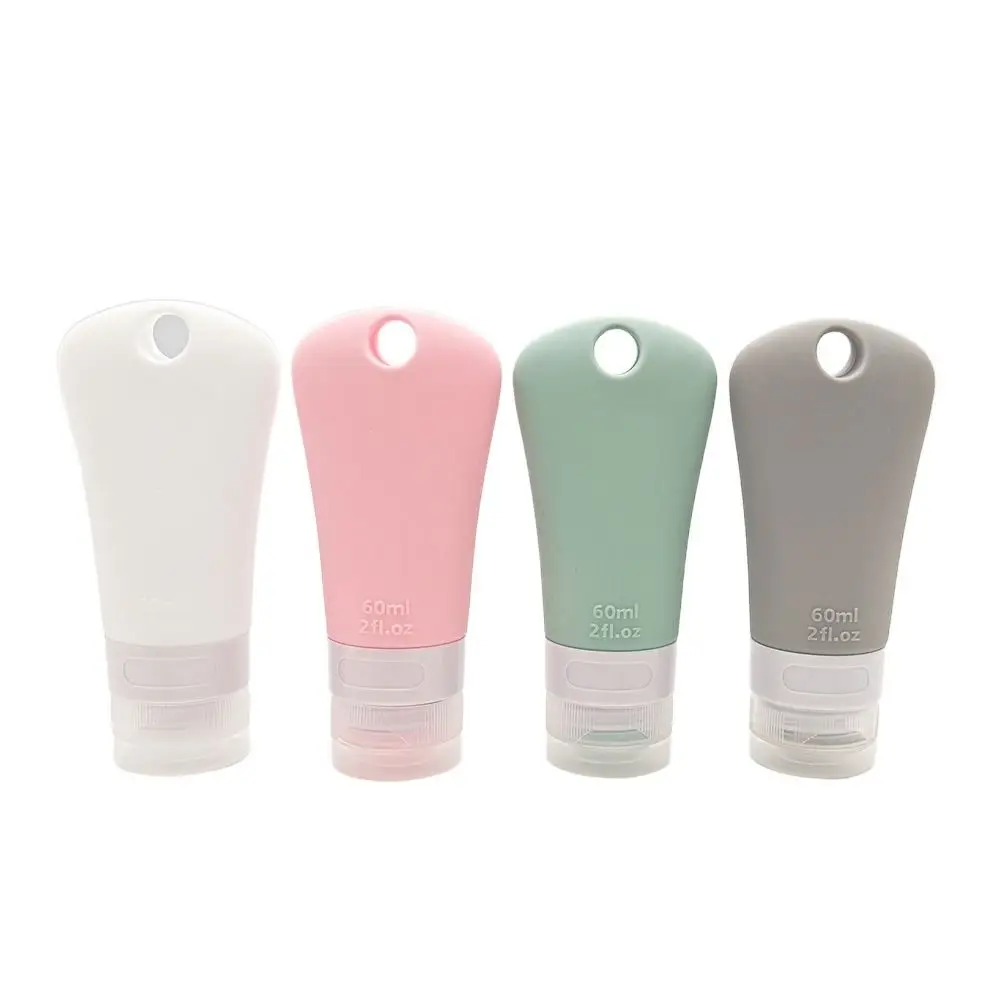 

60ml Shampoo Refillable Bottle Portable Shower Gel Lotion Bottling Squeeze Container Hand Washing Sub-bottling Tube Travel