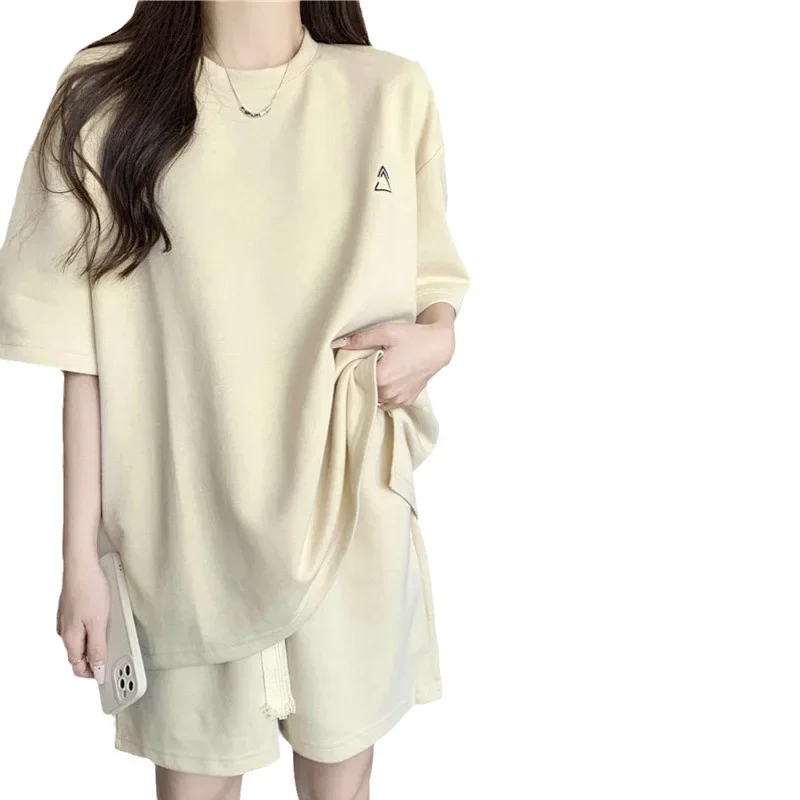 Новинка 2023 года повседневный спортивный костюм летние тонкие свободные