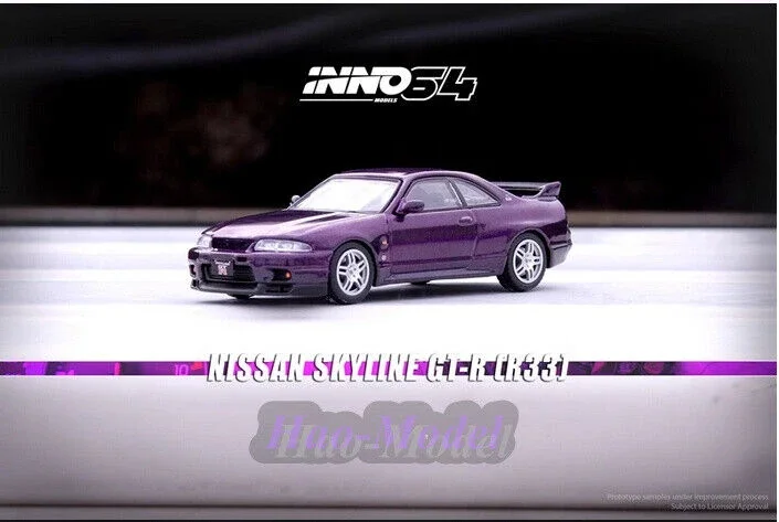 INNO 1/64 для Nissan SKYLINE GTR R33 400R литая под давлением модель автомобиля из сплава
