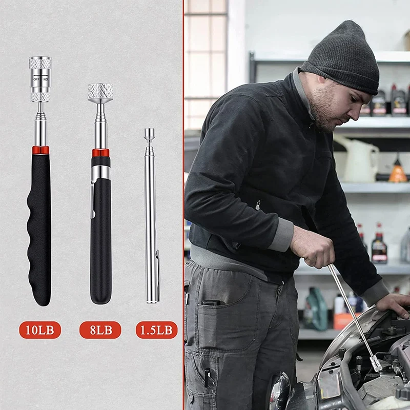 6 шт. телескопическое зеркало для осмотра Механическая магнитная палочка