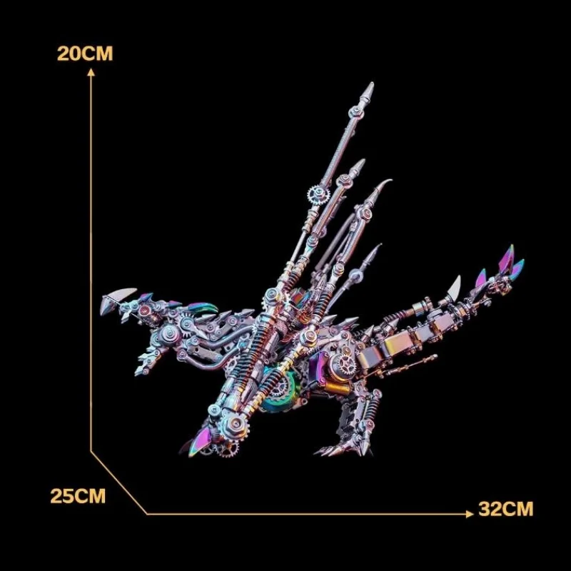 1391 шт. 3D стимпанк механическая модель западного духа Виvern дух дракона