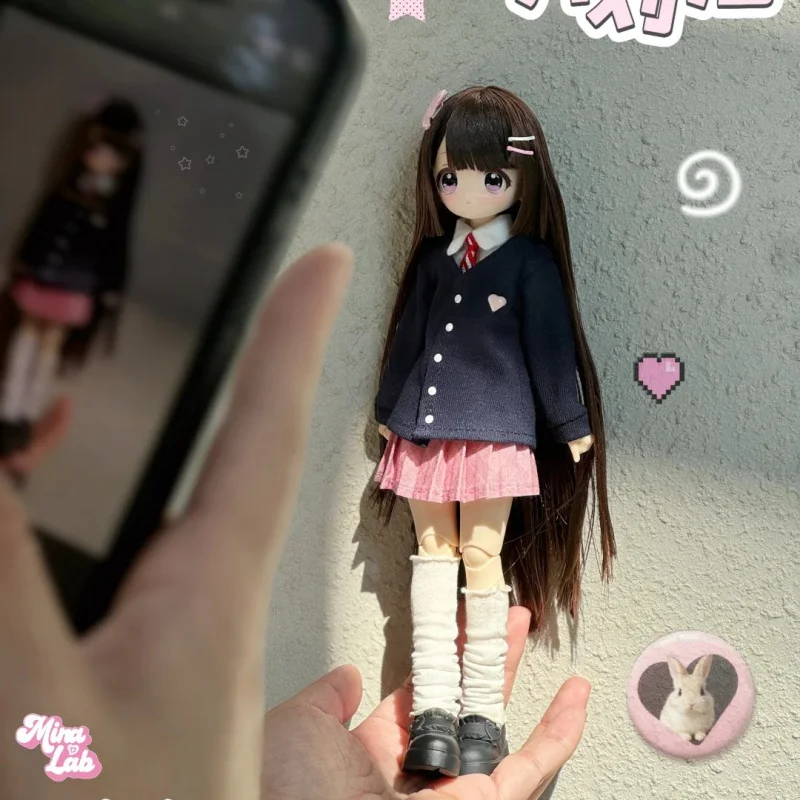 Фото Серия Don't Touch My Bangs: Коллекционная фигурка BJD 1/6 в закрытой упаковке (Blind Box), игрушка-сюрприз, кавайная модель, подарок, милая аниме-фигурка №1