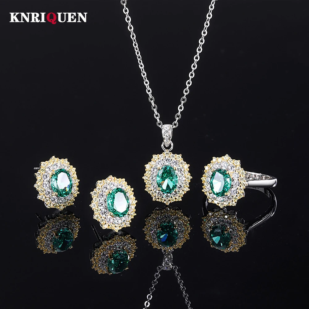 

Комплект из колье и серёг, из серебра 100% пробы, 6 х8 мм