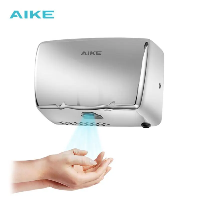 

AIKE 1150W High Speed Jet Air Hand Dryer 304 Stainless Steel Automatic Hands Dryer For Bathroom Toilet Hand Drying Machine