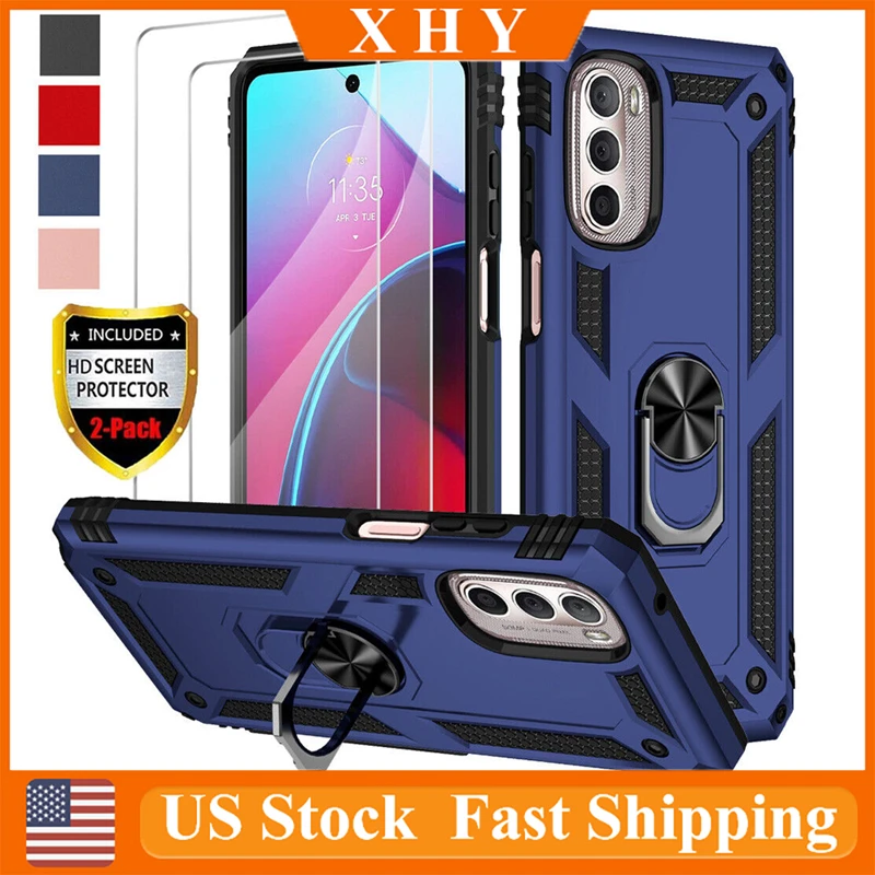 

XHY Shockproof Armor Case For Motorola Moto G Stylus 5G 2022 Magnetic Ring Stand Bumper Military Coque Phone Back Cover Funda