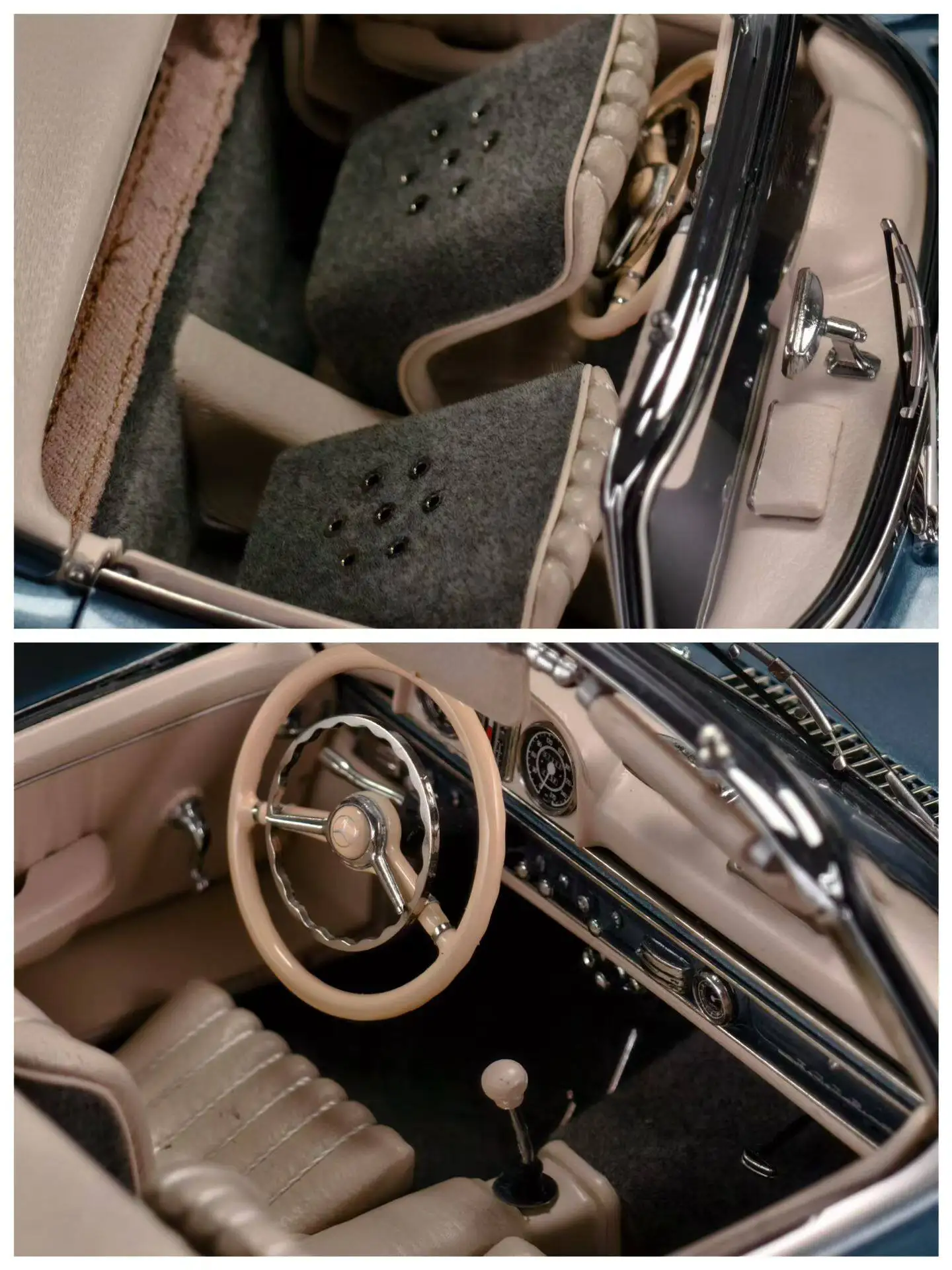 Фото Модель автомобиля CMC 1:18 300SL W198, имитационная, лимитированная серия, полностью открывающаяся, из металлического сплава, статическая, игрушка-подарок №3