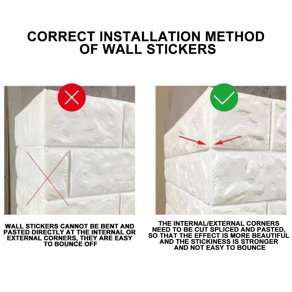 3d wallpaper brick diy stickers self adhesive tv backdrop decor for kids room kitchen waterproof wall decor sticker free global shipping