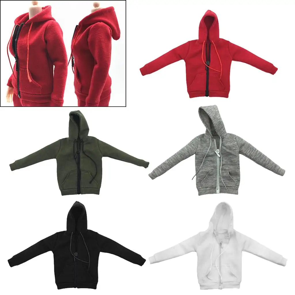 

1:6 Hoodie Clothing for 12 Inch Female Action Figure Kumik