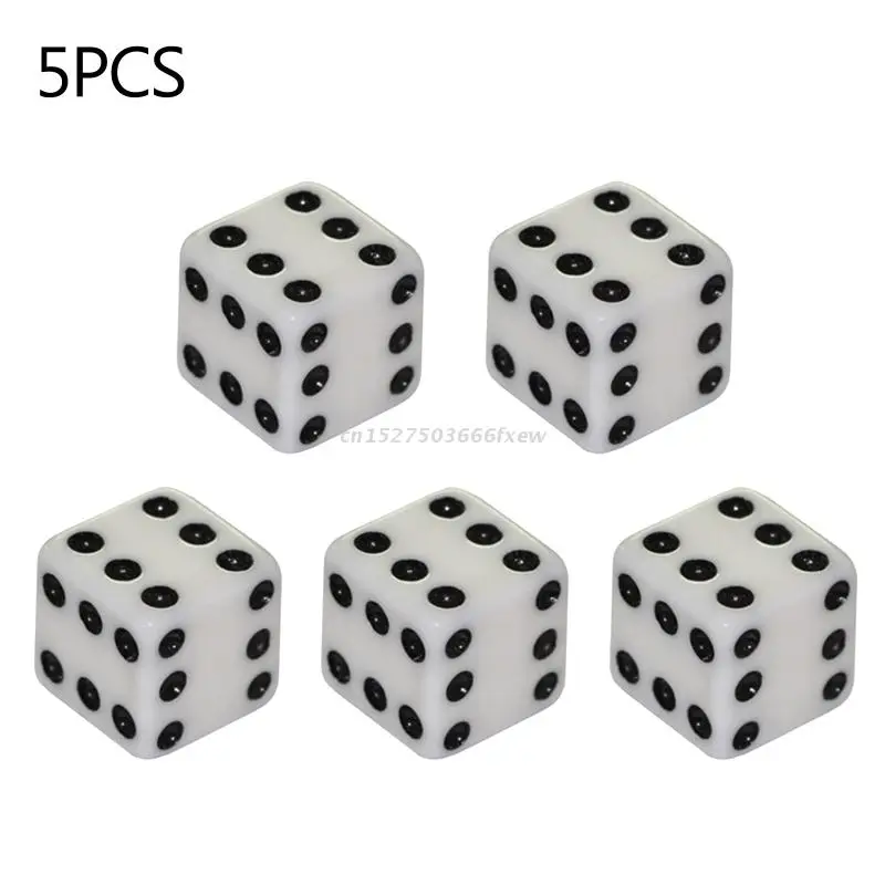 

5pcs 6 Sided Dice Cubes Fun Bar Magic Dice 6 Sided Entertainment Game Dices Drinking Tool