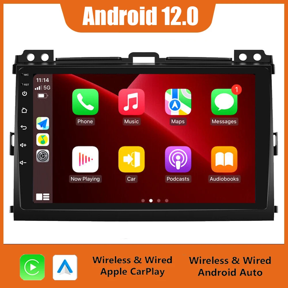 

2din Android 12 Car Radio Navigation GPS For Toyota Land Cruiser Prado 120 LC120 2004-2009 Carplay Multimidia Player 4G