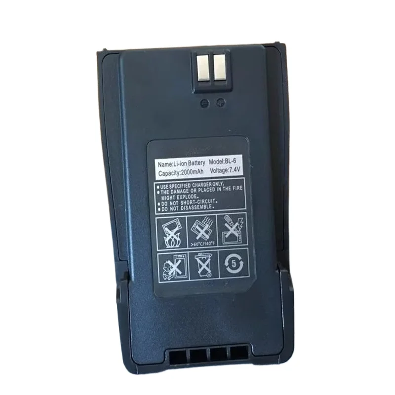 Фото Новая литий-ионная аккумуляторная батарея BL-6 7.4V 2000mAh для раций Baofeng UV-6, UV-6D, UV-6RA. Высококачественная литий-ионная батарея для раций. №4