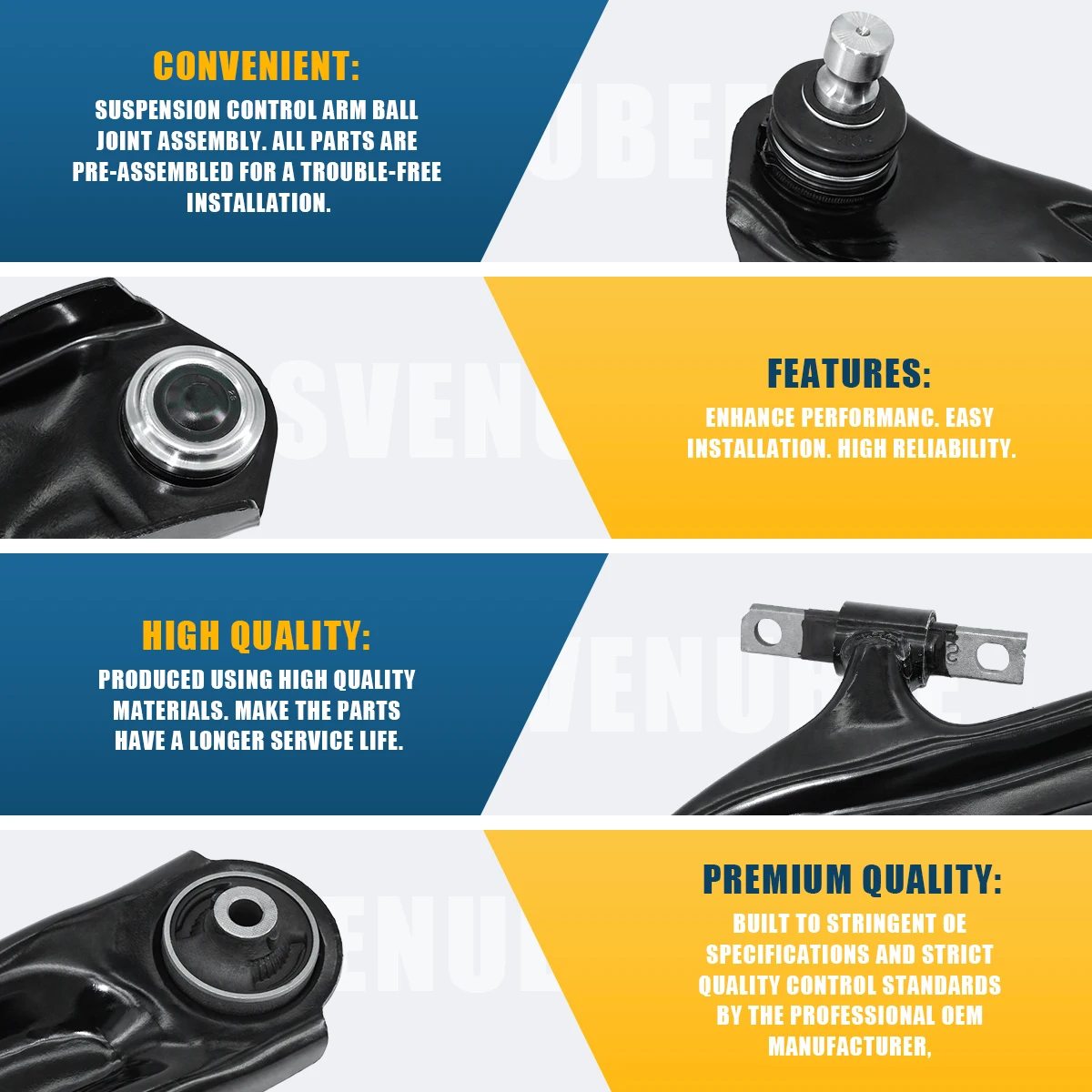 Svenubee передний нижний рычаг управления шарнирные втулки Подвеска 2 шт. комплекты