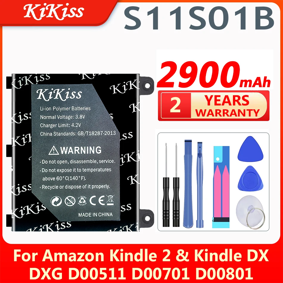 

Сменный аккумулятор KiKiss 2900 мАч S11S01B для Amazon Kindle 2 kindle 2 и Kindle DX DXG S11S01A D00511 D00701 D00801 батареи
