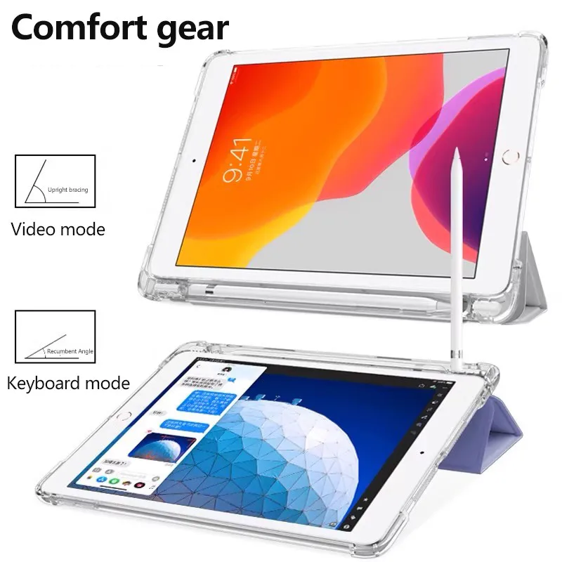 Прозрачный чехол для Redmi Pad Pro 5G 12.1 SE 11 8.7 Pad10.61 XiaomiPad 7 5 6 6S Poco с слотом ручки