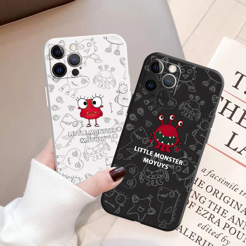 

Cartoon Monster Phone Case For Cover iPhone 13 Pro 6 6s 8 Plus 11 12 13 Max Pro Mini SE 2020 X Xr Xs 7 7P Fbbx 2021 PVC Cool