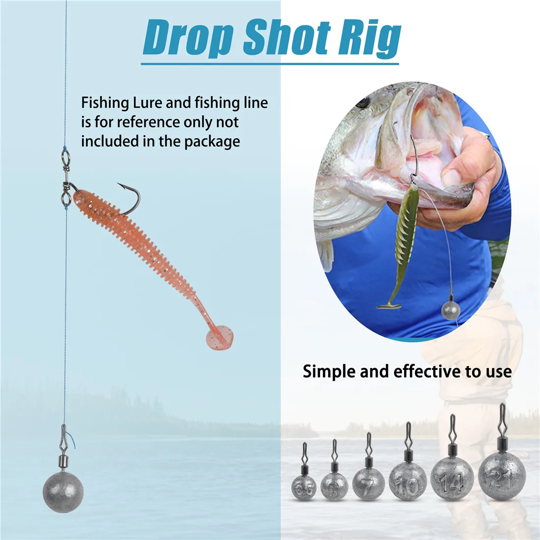 50 шт. рыболовные грузила для ловли карпа