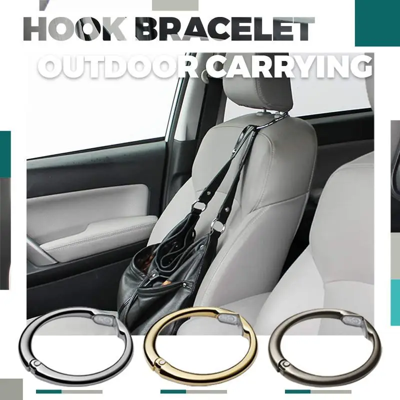 

Outdoor Carrying Hook Bracelet Simple Portable Fashion Men And Women THE Instant Round Bag Hanger Holder Series Buckle Creative
