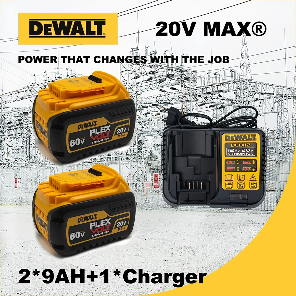 

Оригинальный аккумулятор Dewalt FLEXVOLT DCB609, 20 В/60 В, макс. 9 Ач, литий-ионный аккумулятор, замена для комплекта беспроводных электроинструментов