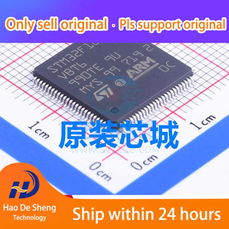 

10 шт./лот STM32F103VBT6 LQFP-100 новая Оригинальная фотография