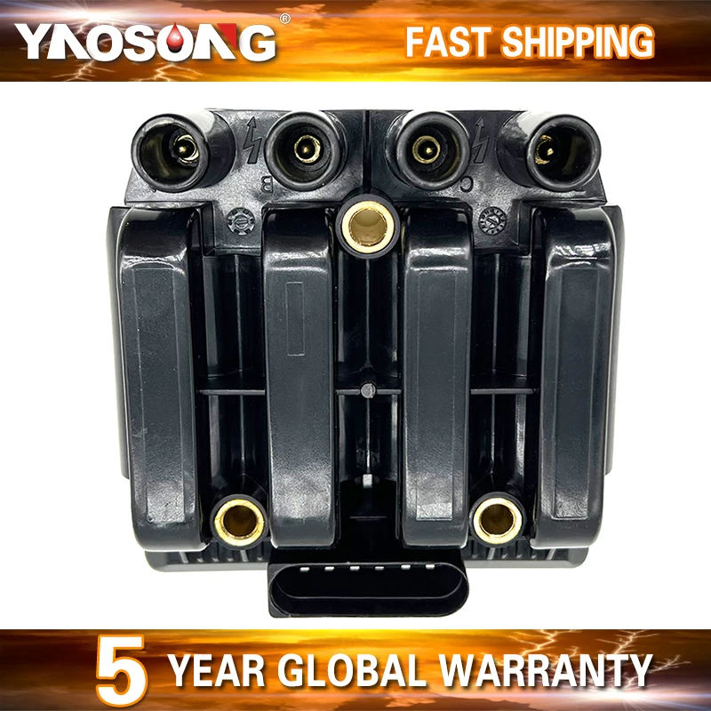 Для VW NEW BEETLE Convertible CADDY III Box Estate JETTA катушка зажигания 06A905097 06A905104 06A905097A 0986221049 UF484