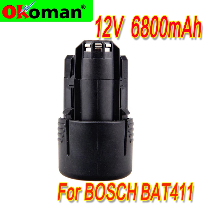 Литий-ионный аккумулятор 6800 мАч 10 8 В-12 В BAT411 для BOSCH BAT412A BAT413A Φ 2607336013 2607336014 |