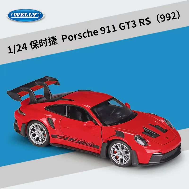 Модель спортивного автомобиля Welly 1:24 Porsche 911 GT3RS 992