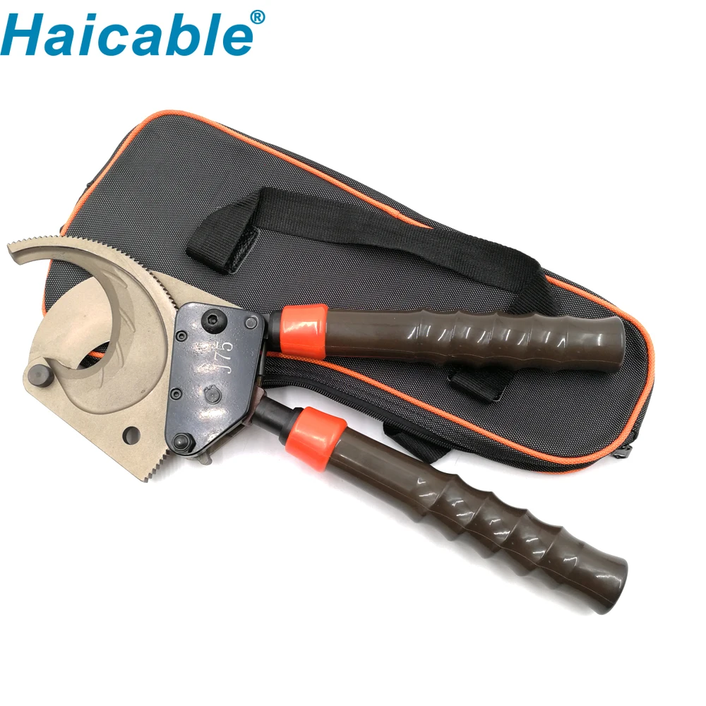 

J75 75mm Ratchet Cable Cutter For cu/al Cable Heavy Duty electric cable cutter plier