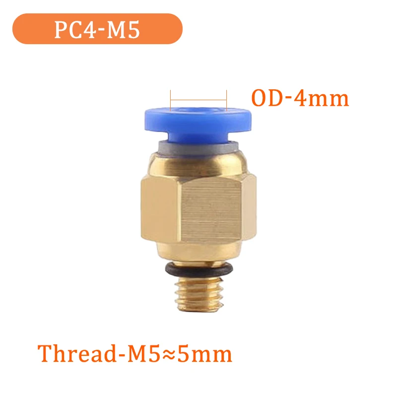 

5 шт. пневматические фитинги ПК воздушный быстрый разъем PC4-M5 PC6-01 PC6 1/8 "1/4" 3/8 "1/2" наружная резьба быстроразъемное соединение латунный фитинг