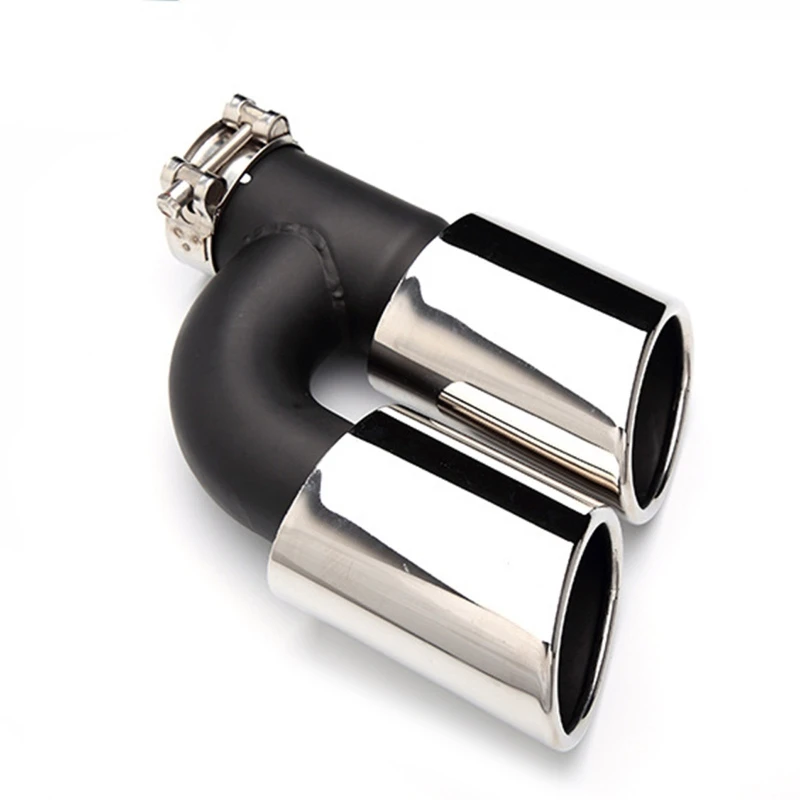 

Auto Outlet Stainless Steel Chrome Muffler Exhaust Pipe Tip End H-shaped Bevel