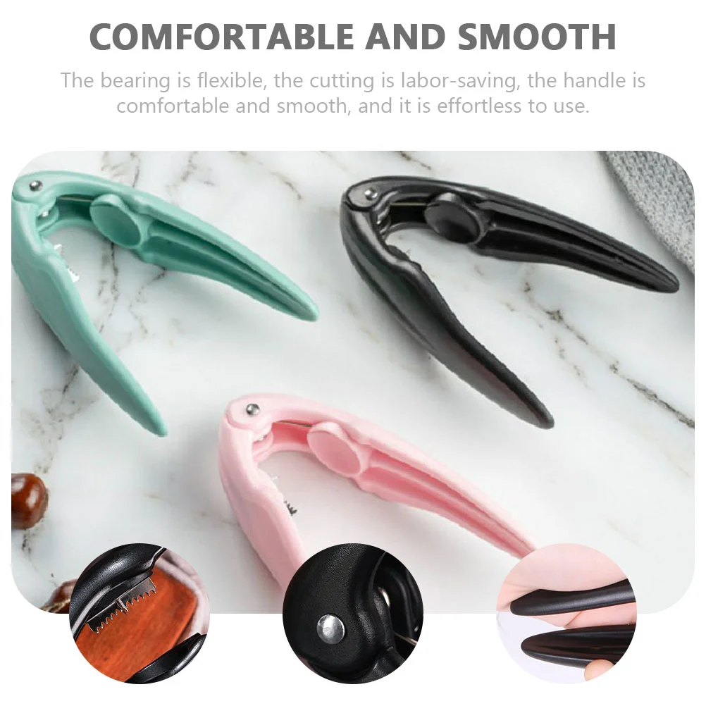 Открывалка для каштана Creative Shucker Инструмент открытия Ручной зажим ореха Черный