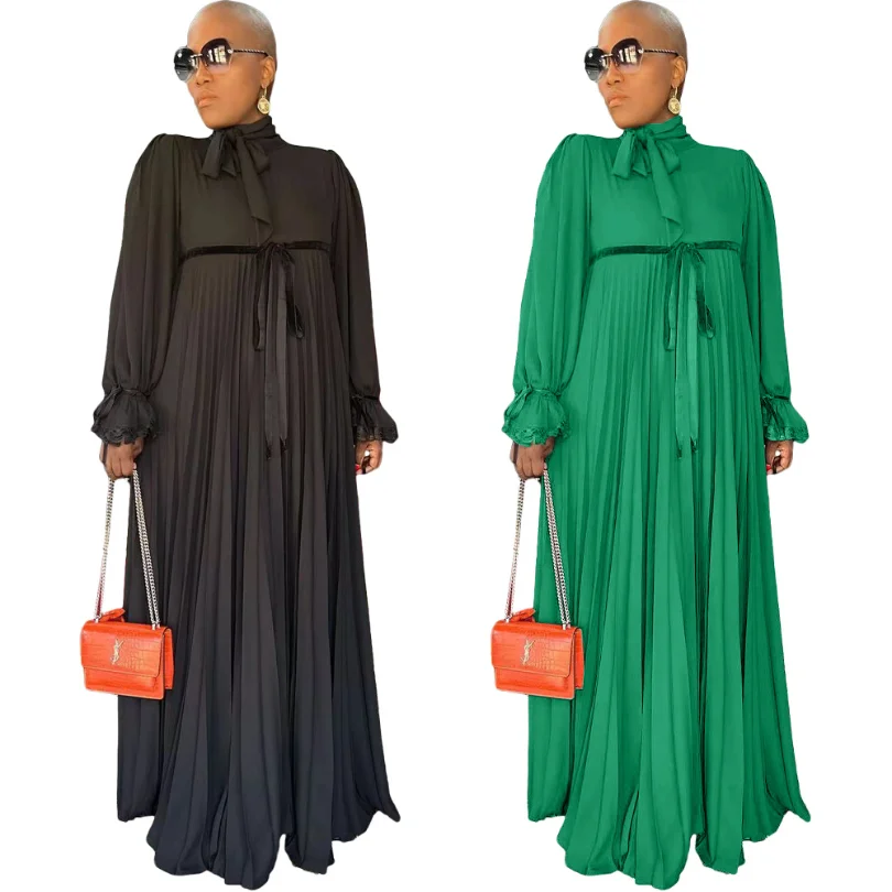 Платье-Макси женское Плиссированное