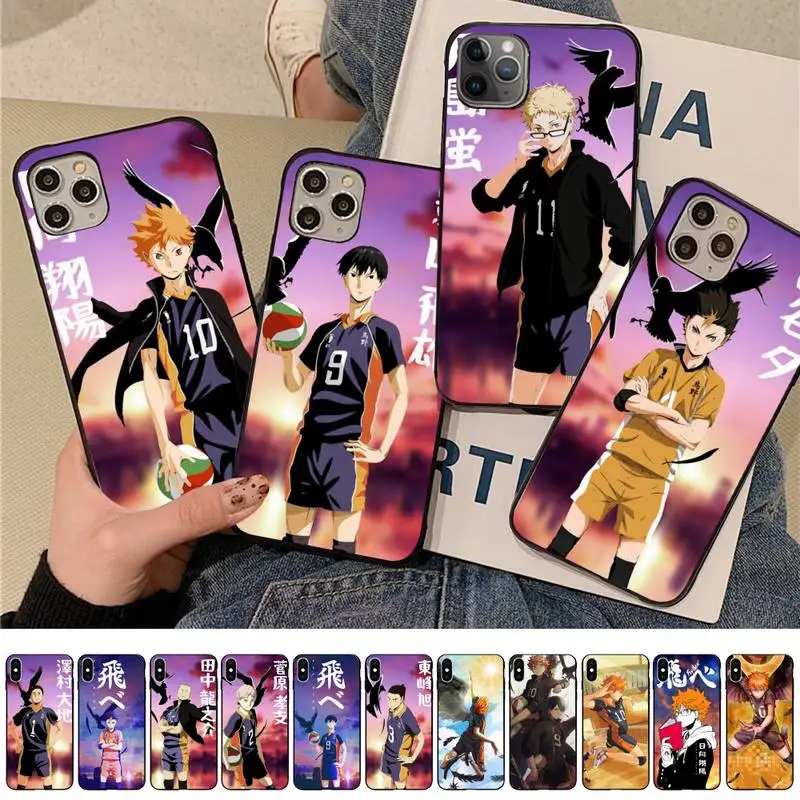 

MaiYaCa Haikyuu Hinata attacks Anime Phone Case for iPhone 11 12 13 mini pro XS MAX 8 7 6 6S Plus X 5S SE 2020 XR case