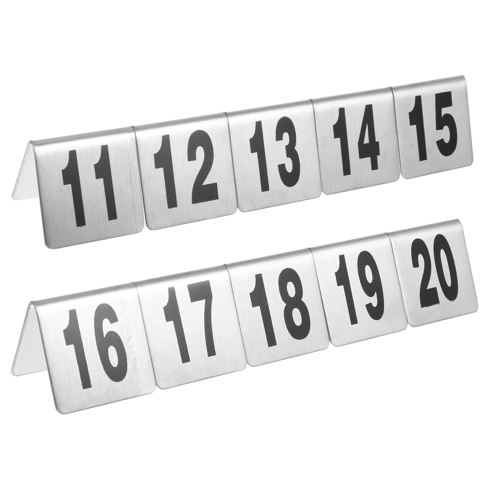 

Number Table Numbers Restaurant Plate Steel Signs Stainless Desktop Tent Plates Sign Tabletop Wedding Metal 20Cardsnumbered