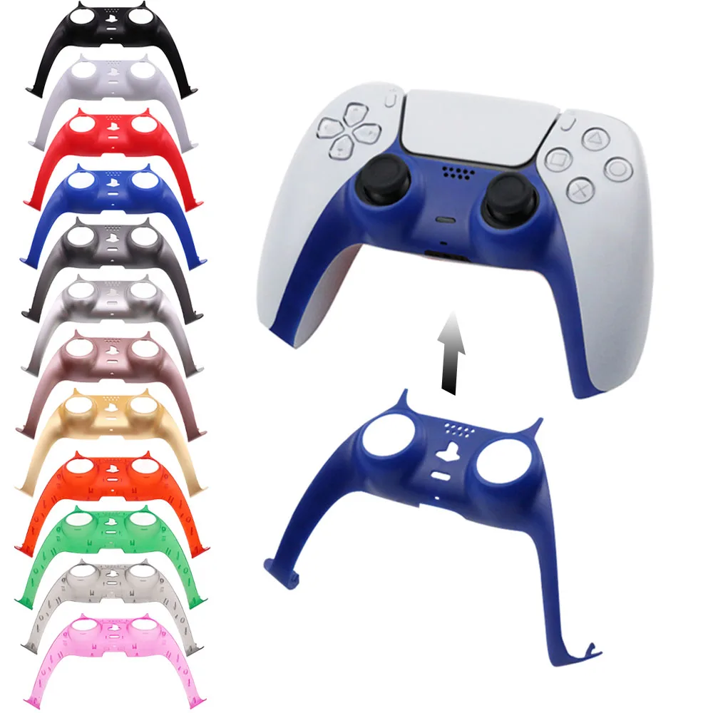 

For PS5 Controller Decorative Strip Replacement DIY Shell Cover Case For PS5 Gamepad Joystick Accessories Thumb Grips Caps