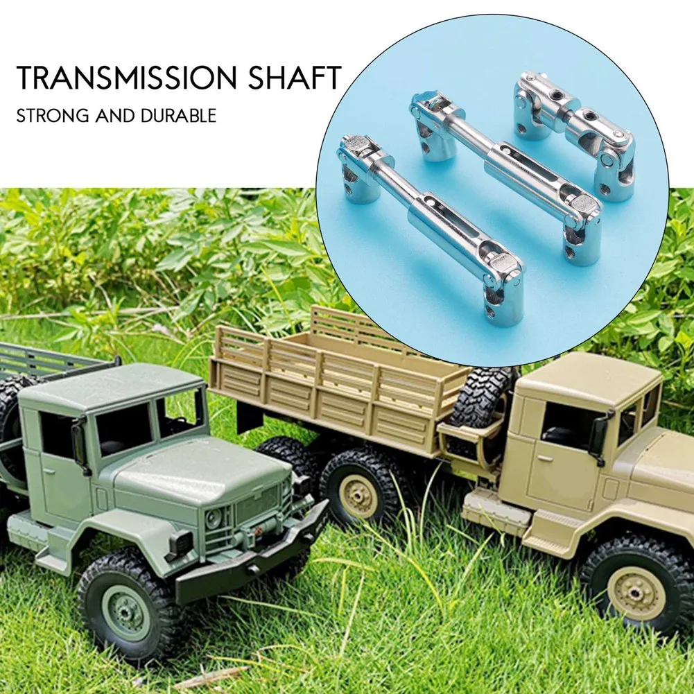 3 шт. металлический приводной вал CVD для WPL B16 B36 JJRC Q60 Q63 Q64 Fayee FY004 MN-77 6WD 6X6 детали