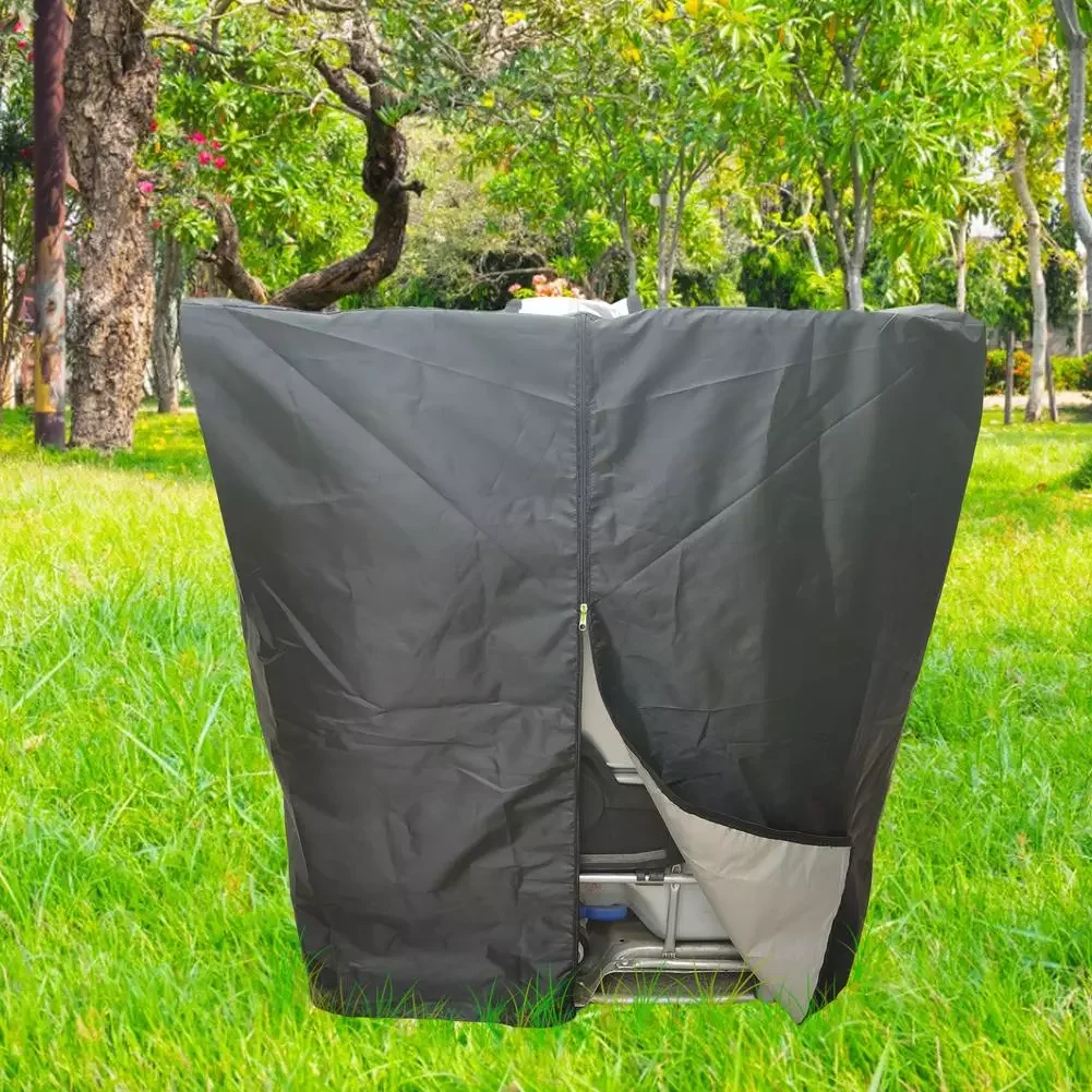 

1000L Water Tank Protective Cover 210d Fabric Dust Waterproof Outdoor Garden IBC Container Rainwater Tank Sunscreen Cover