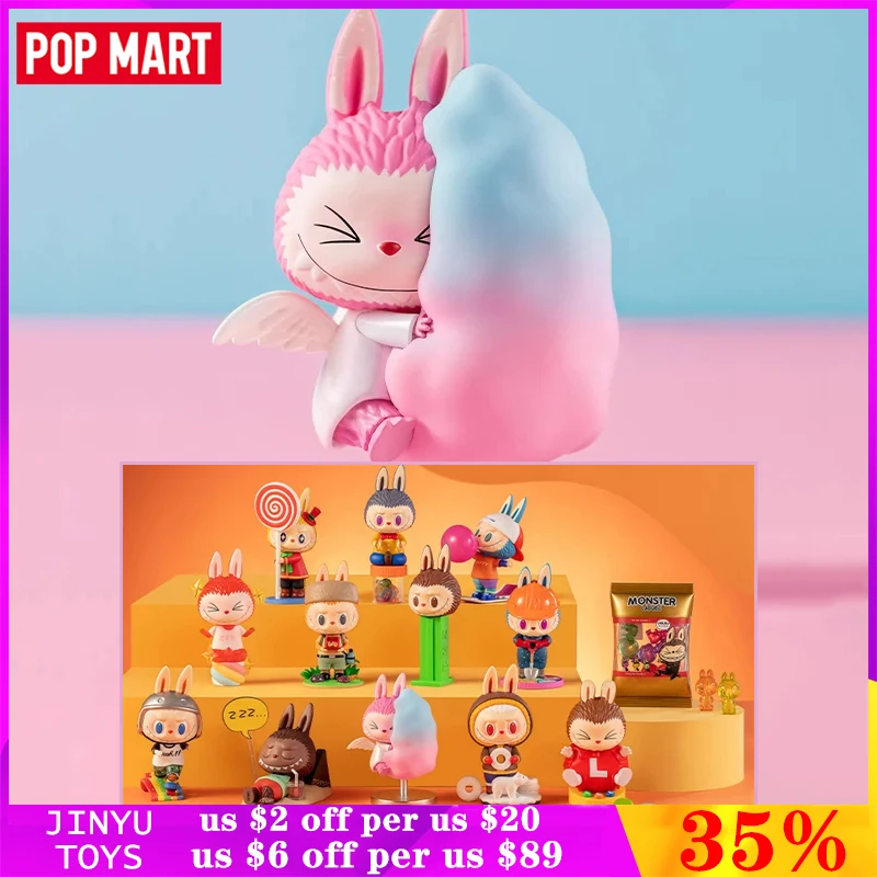 

Original POP MART LABUBU The Monsters Candy Series Mystery Box Kawaii Cartoon Action Figure Doll Girls Birthday Gift Collectible