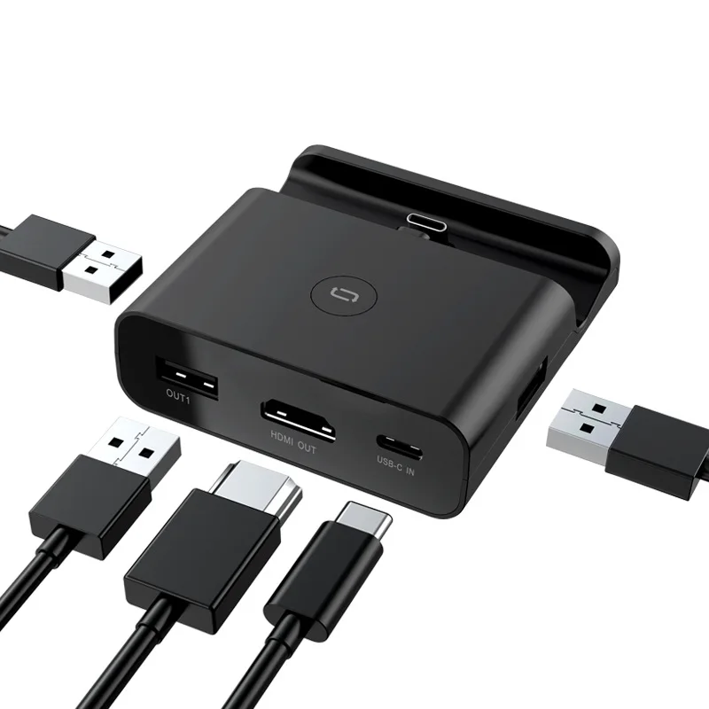 

Зарядная док-станция с 6 портами для коммутатора, USB 3,0, HDMI, 4K