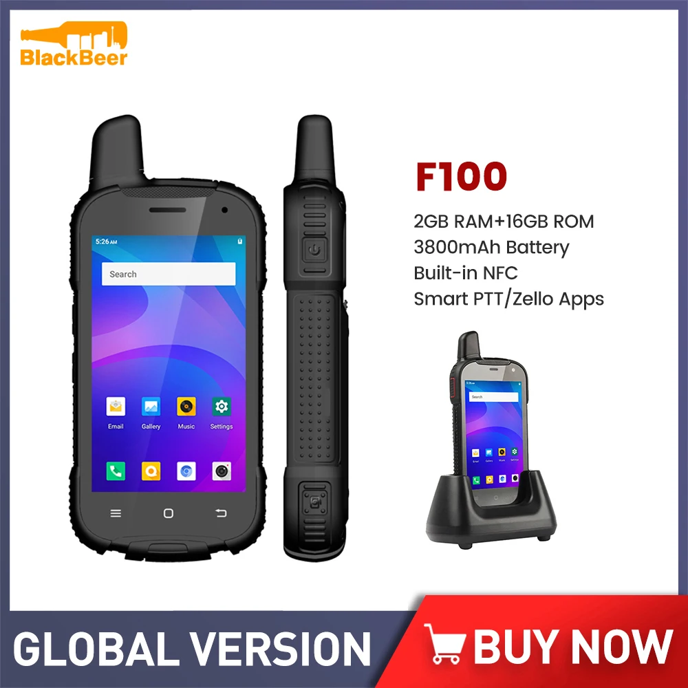 UNIWA F100 Android 10 Smartphone 4.0 Inch 2G RAM 16G ROM MobilePhone SC9863A Cellphone 3800mAh 4G Walkie Talkie By Zello PTT NFC