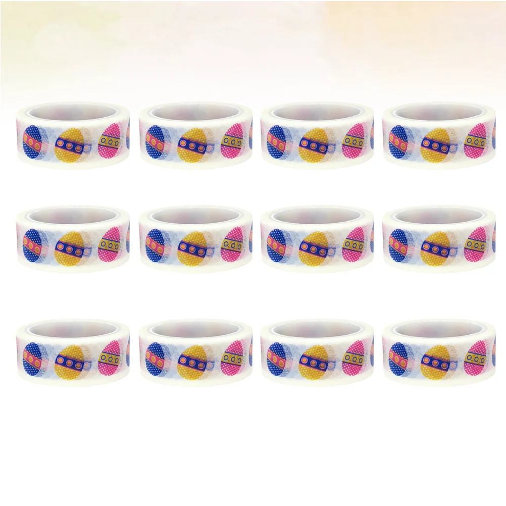 

12pcs Paper Tape Decorative Safe Creative DIY Tape for Photo Albums