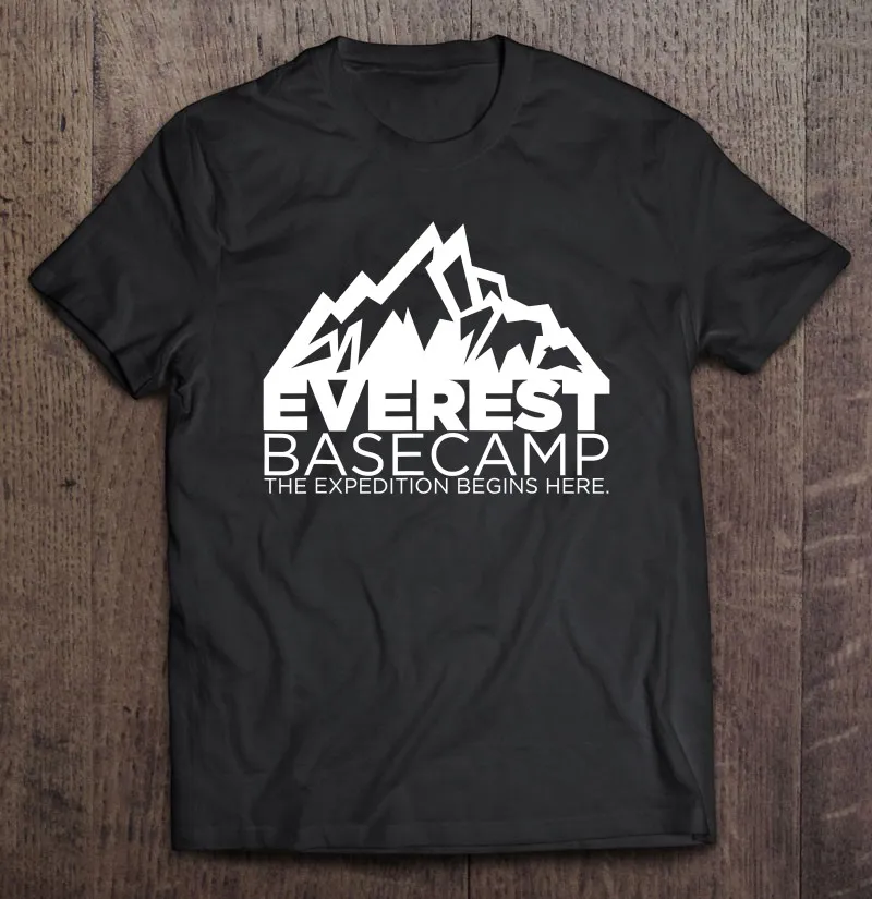 Футболка мужская оверсайз Everest Basecamp Mt из Непала хлопковая рубашка одежда |